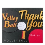 volleyball色紙素材　GOLD×RED 