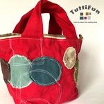 tuttifun＊maru柄の赤バック