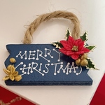ミニチュアクリスマスプレート　青