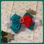 【クリスマスver : green×red🎄】リボンチョーカー/首輪/犬/猫/christmas