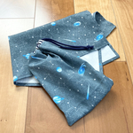 シンプルタグ無し★灰色の宇宙★給食セット★給食ナフキン40×60★ランチョンマット　小学校
