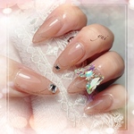 ネイルチップ 囲みフレンチ