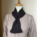 アルパカ混ウールのあったかミニマフラー