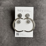 NEW!! ▽ 月 × キュービックジルコニア ピアス