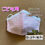 【送料無料】☆ハンドメイドマスクこども用☆