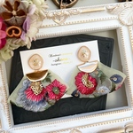 オシャレなインド刺繍タッセル♡ピアス/イヤリング