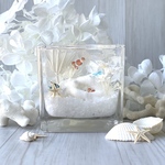 手のひらサイズの海White〜ハーバリウムCUBE〜