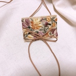 インド刺繍　紐リボン　ポニーフック　ラップポニー　ヘアアクセサリー
