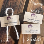 25×50サイズ ミニ　メリークリスマス　クリスマスシール　サンタクロース