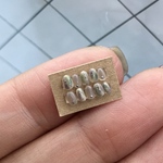 【ドールサイズ】ミニチュア　ネイルチップ　ニュアンス　大人カラー