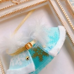🎄❄️💙雪柄キラキラ✨✨ケープ【ぬいオビツ11ねんどろいどどーるにつけられます】