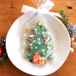 クッキーオーナメント　クリスマスツリー　プレゼント　アイシングクッキー