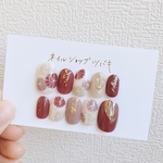 【完成品】手書きの和柄ネイルチップ