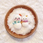 雪だるまブローチset☃️