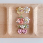★送料無料★ベビーヘアクリップ♡ことりセット