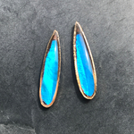 モルフォ蝶　蝶　しずく　雫　イヤリング　ピアス　MITTA.mitsuco