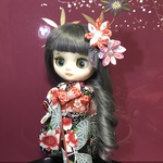 和ここち-OHURISODE-艶桜ミディブライスの小さなお着物
