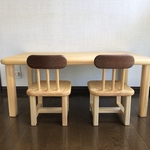 iu様専用ページ　子ども椅子2脚＋子どもテーブル 90×50×35.5㎝ 