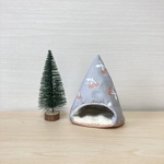 ハムスターのあったかテント⛺チェリー柄🍒床ホワイト