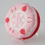 ホールケーキみたい！まんまるポーチ　ストロベリーピンク