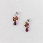 ガーネットのピアス（イヤリング）　