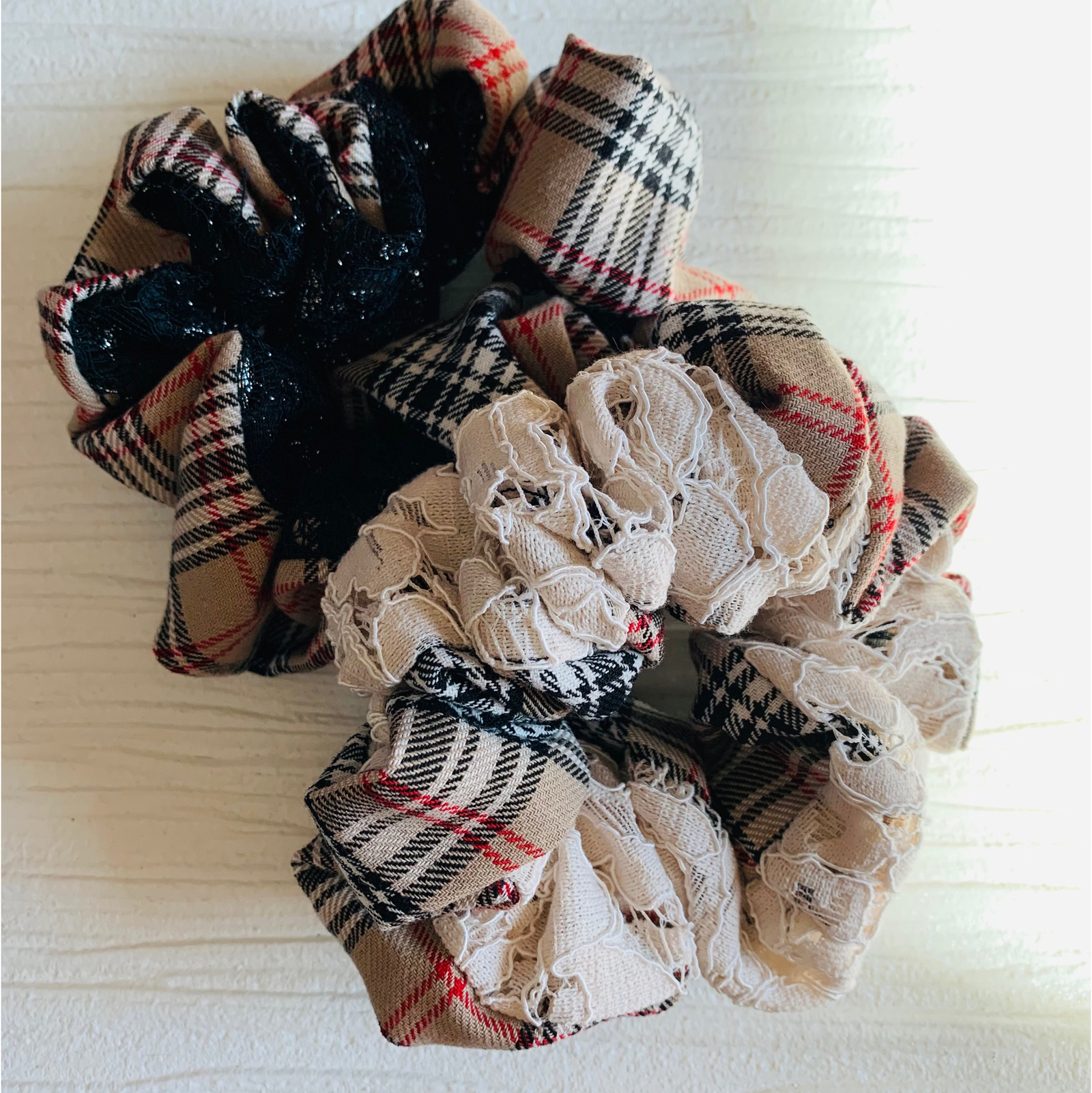 BURBERRY チェック柄 シュシュ 新品未使用 Burberry】ヴィンテージ