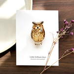 Eagle owl brooch｜ワシミミズクブローチ