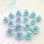 【薔薇パーツ＊《グラデーション＊ブルー系》】樹脂粘土パーツ