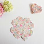 リバティと6重ガーゼのよつばハンカチ*BetsyBBB×オフホワイト◇1枚