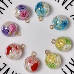 オーダー用となります❀.*･ﾟ◇送料無料◇チャームトップ♪カン付きレジンパーツ♪押し花・ドライフラワー♪