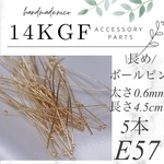 【F57】14kgf 長め4.5cm ボールピン5本
