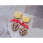 くまちゃん×チョコチップクッキーピアス/イヤリング1