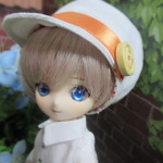 オビツ１１　帽子　リカちゃん　4インチ　オレンジ