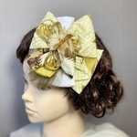 白リボン 和装髪飾り ヘアアクセサリー ヘッドドレス 白無垢 振袖 七五三