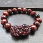 貔貅(ヒキュウ)ｘレッドタイガーアイブレスレット