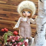 【単品】ピンク・ジャンパースカート/オビツ11サイズ