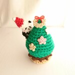 【受注製作】パンダさんのミニクリスマスツリー