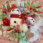 雪だるま兄弟リボンリース