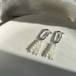 «SALE»40%off  Perl×clear  シルバー/ピアス