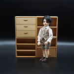 1:12 ミニチュア収納棚 自由に組み合わせられえる棚