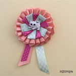 ＃０４６　ねこのロゼット　シェルピンク