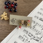 SALE◇くまときのこイヤリング