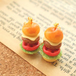 具たっぷり♪のハンバーガーピアス