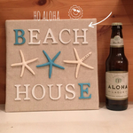 かるーいスターフィッシュのファブリックパネル　BEACH　HOUSE