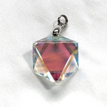 『多重虹』六芒星カット 春華虹色ピンク系　ペンダントトップ VD-578