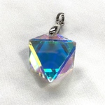 『多重虹』六芒星カット ダブル青金ペンダントトップ VD-579