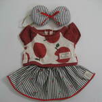 シェリーメイコスチューム Tシャツ スカート リボン (リンゴ ストライプチェリー)