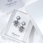SWAROVSKI/Felice/ブライダルピアス/ブライダルイヤリング／ウェディングピアス/ウェディングイヤリング/ドレス/結婚式/花嫁