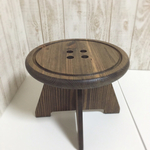 ボタンチェア  ダークオーク