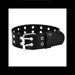 再販【gottu_w.punchingbeltチョーカー ネックレス。】ベルト ブラック ゴスロリ 闇 ヴィンテージ モード ゴシック チョーカー レザー 病みかわいい パンク ロック